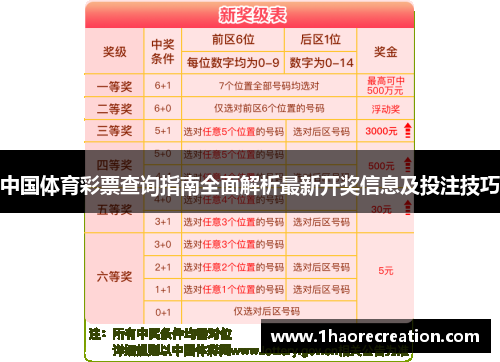 中国体育彩票查询指南全面解析最新开奖信息及投注技巧